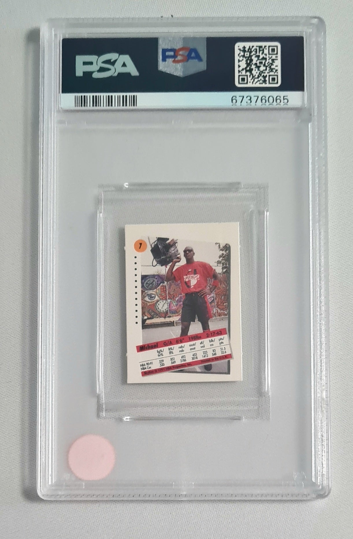 Michael Jordan - 1991 Skybox NBA Chicago Bulls - Canadian Minis #7 PSA 9 MINT