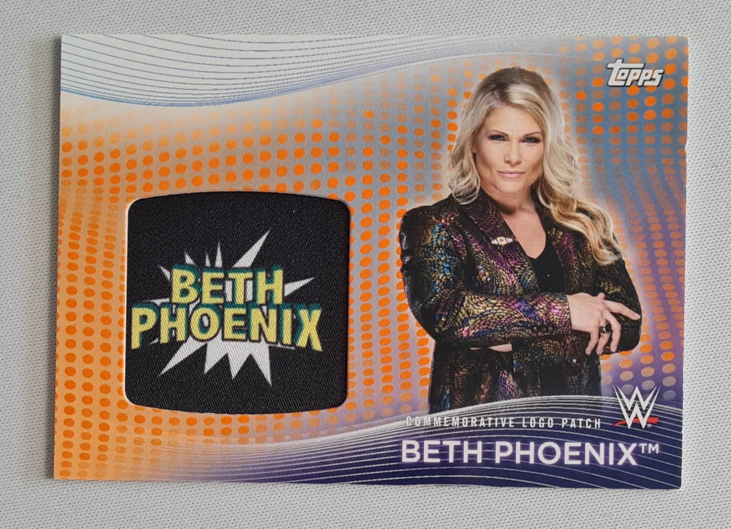 Beth Phoenix - 2021 Topps WWE Commemorative Logo Patch /75 #SLP-BP