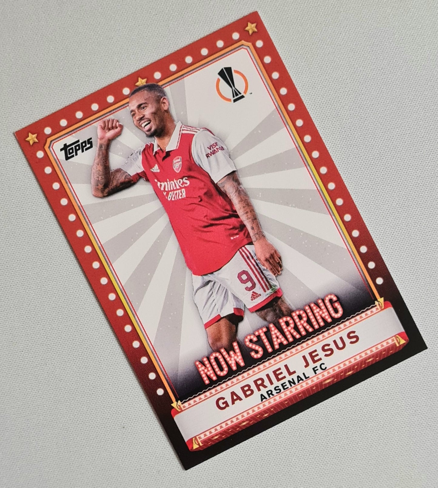 Gabriel Jesus - 2023 Topps Now Starring Arsenal FC (EL) #NS-1