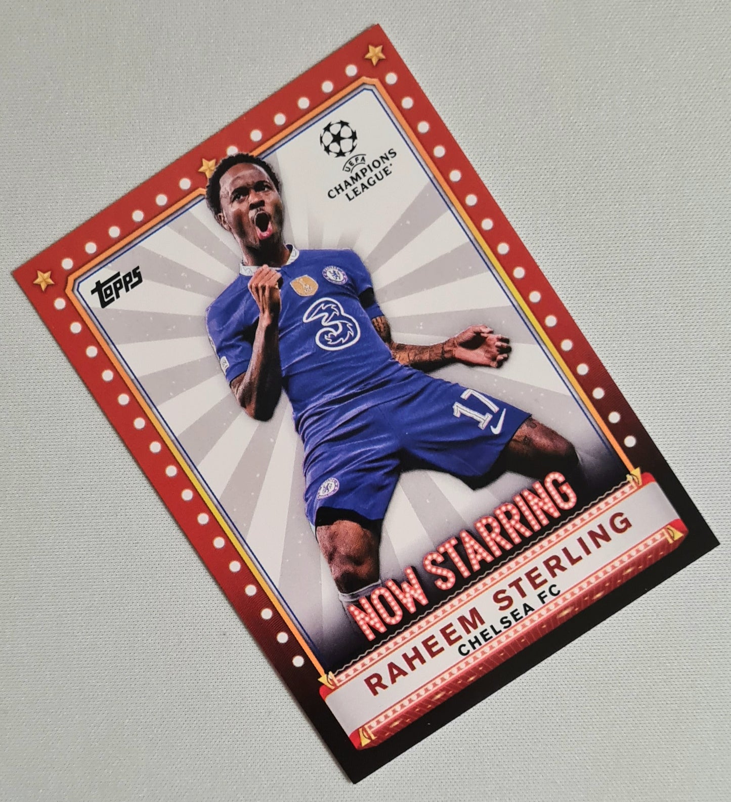 Raheem Sterling - 2023 Topps Now Starring Chelsea FC (CL) #NS-3