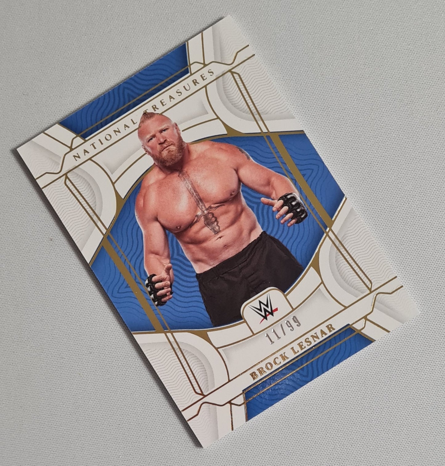 Brock Lesnar -2022 Panini Chronicles National Treasure WWE Wrestling Smack Down #449 /99