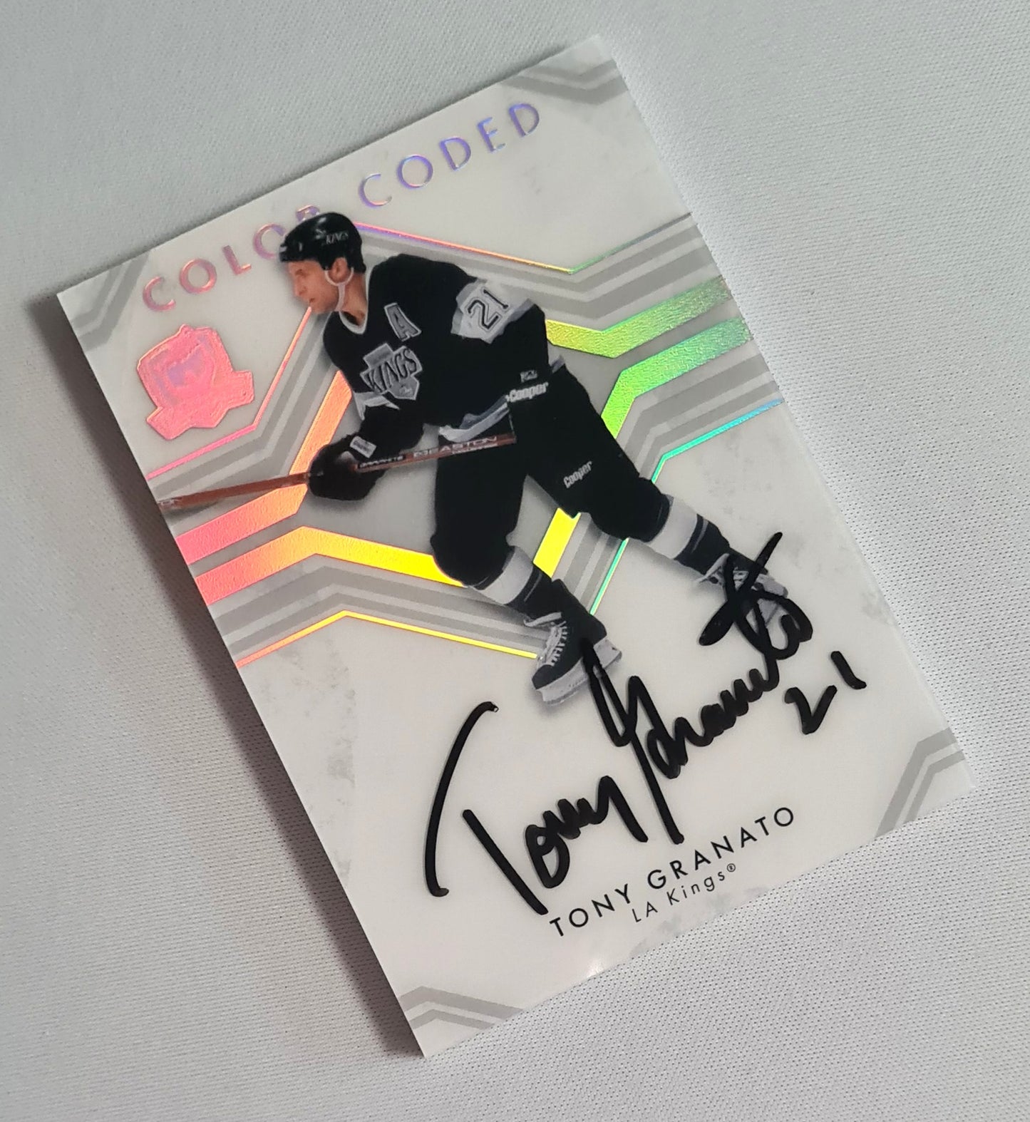 Tony Granato - 2023/24 Upper Deck The Cup Hockey NHL LA Kings Color Coded #CC-TG/ On-Card Autograph