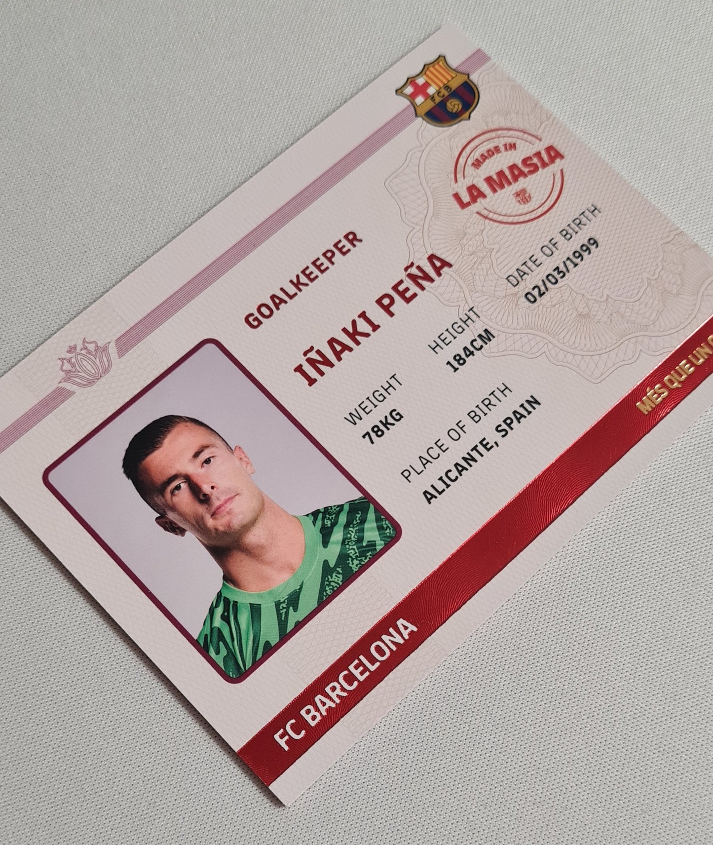 Inaki Pena - 2024/25 Barcelona Team Set - FC Barcelona - Mes Que un Club (made in La Masia)