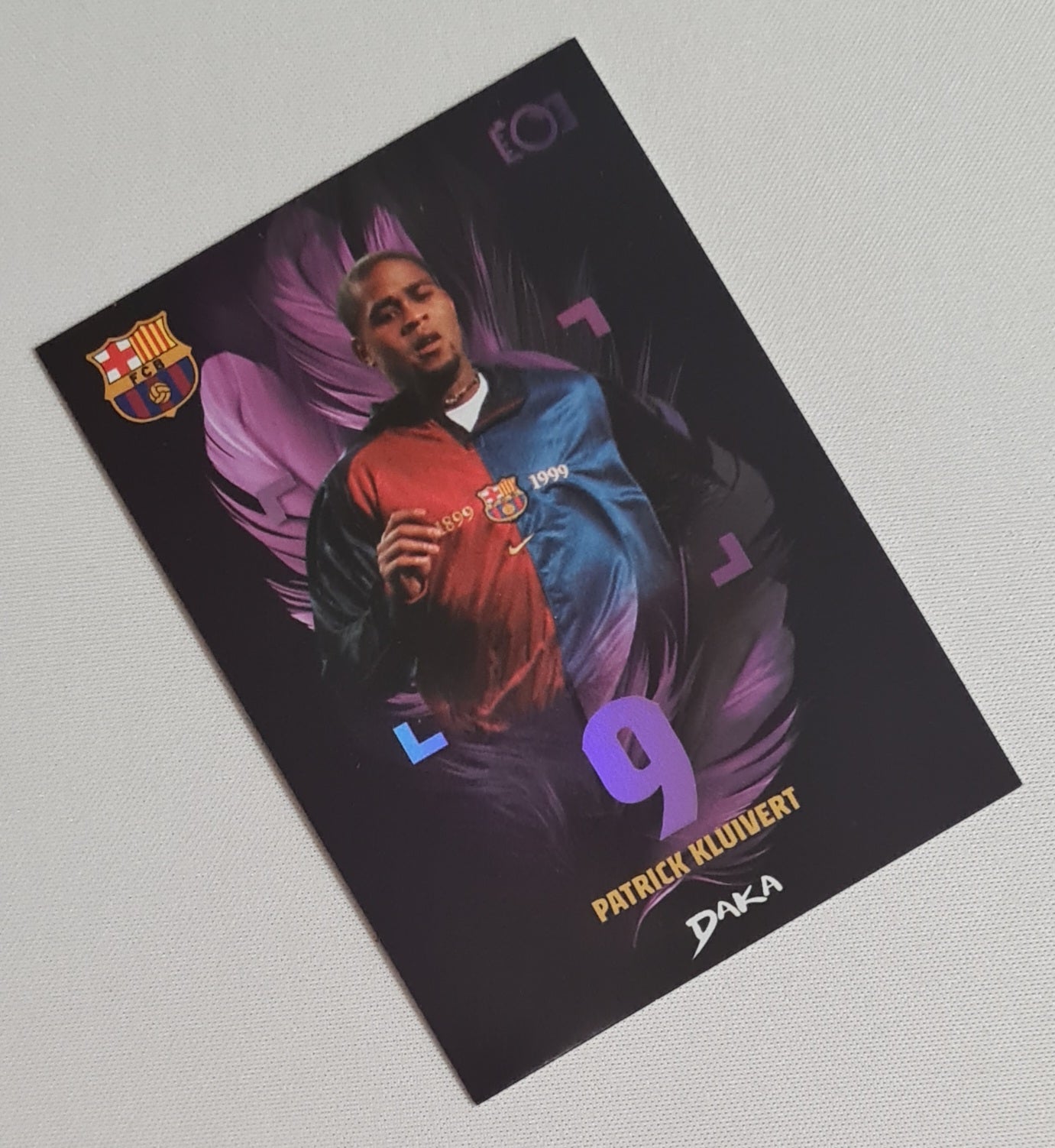 Patrick Kluivert - 2025 Daka FC Barcelona #VP-8 Purple Refractor Legends /175