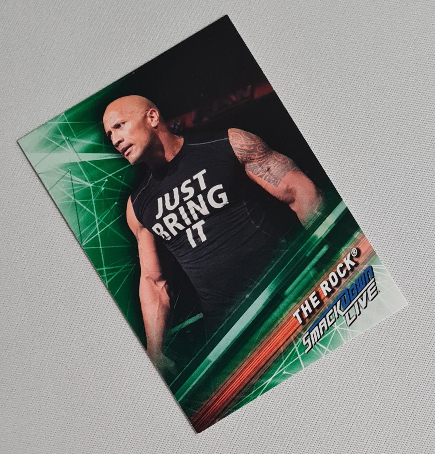 The Rock - 2019 Topps WWE Wrestling Superstar Smack Down Live #58