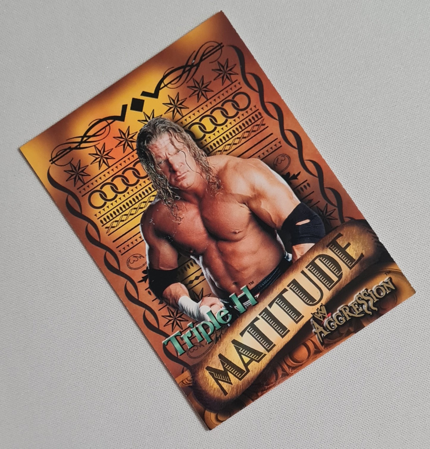 Triple H - 2003 Fleer WWE Wrestling - Matitude - Agrgression #1 of 10 set number