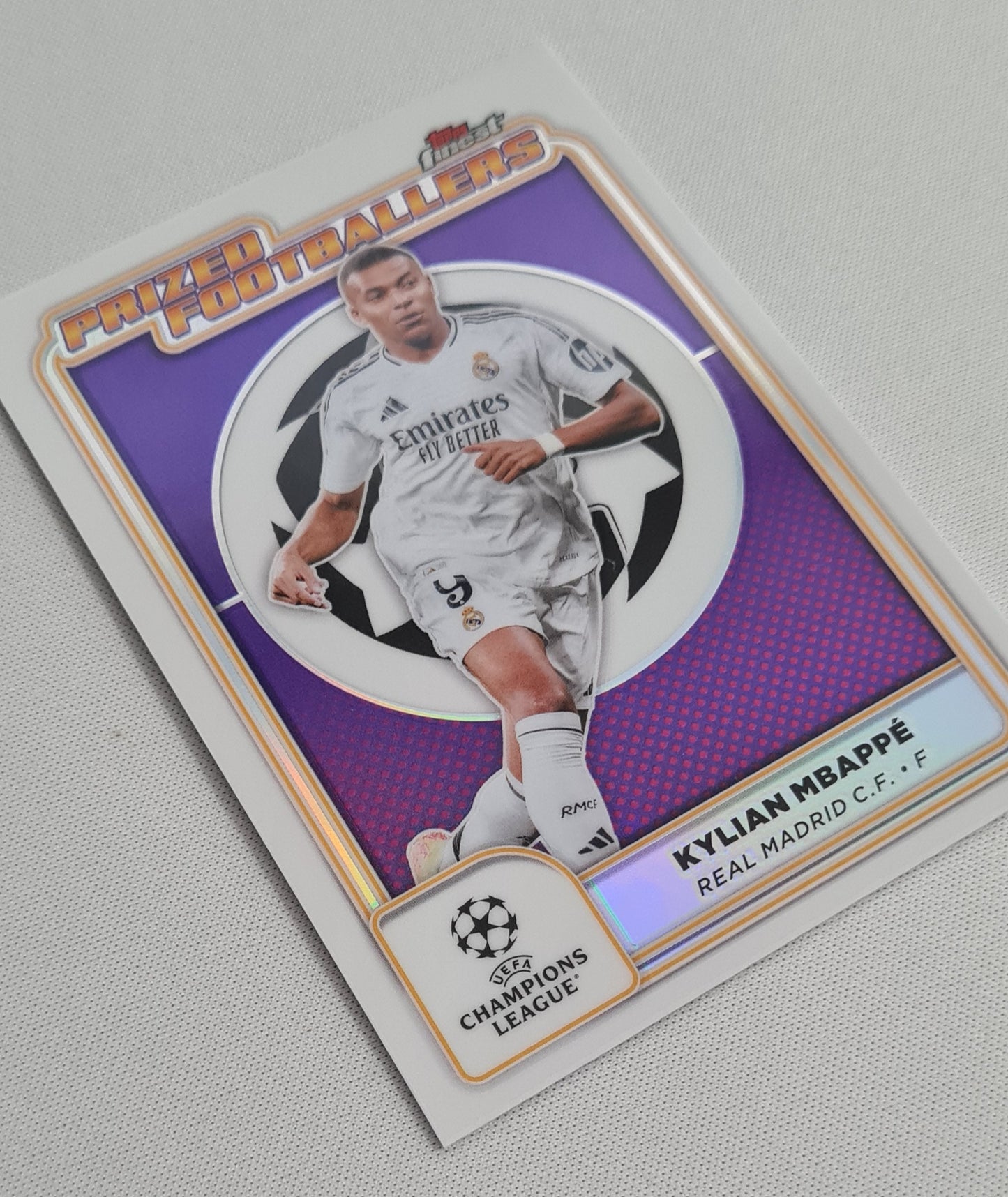 Kylian Mbappe - 2025 Topps Finest Prized Footballers (CL) Real Madrid C.F. #PF-13