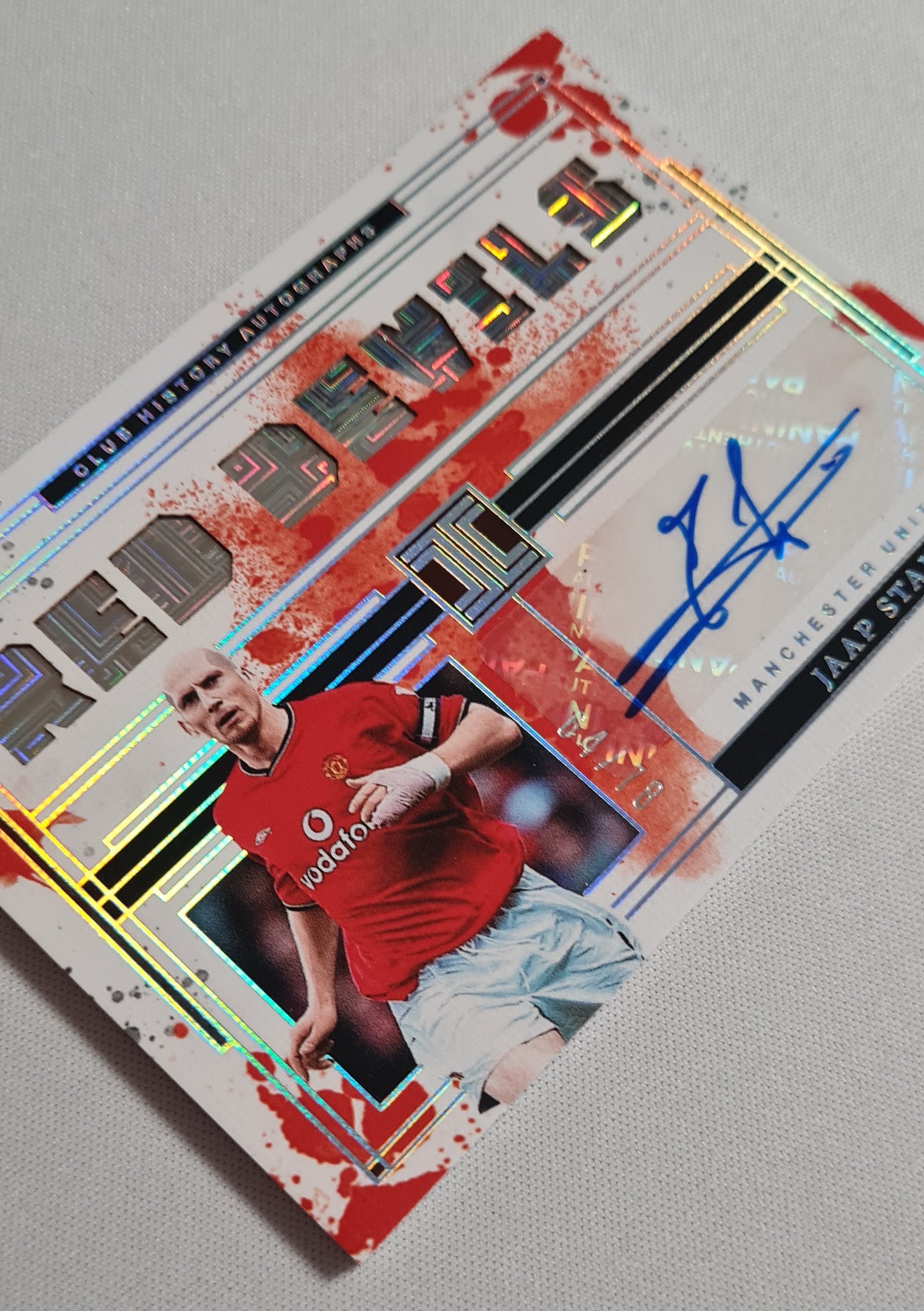Jaap Stam - 2024-25 Panini Impeccable Red Devils /78 Auto #CH-JSM