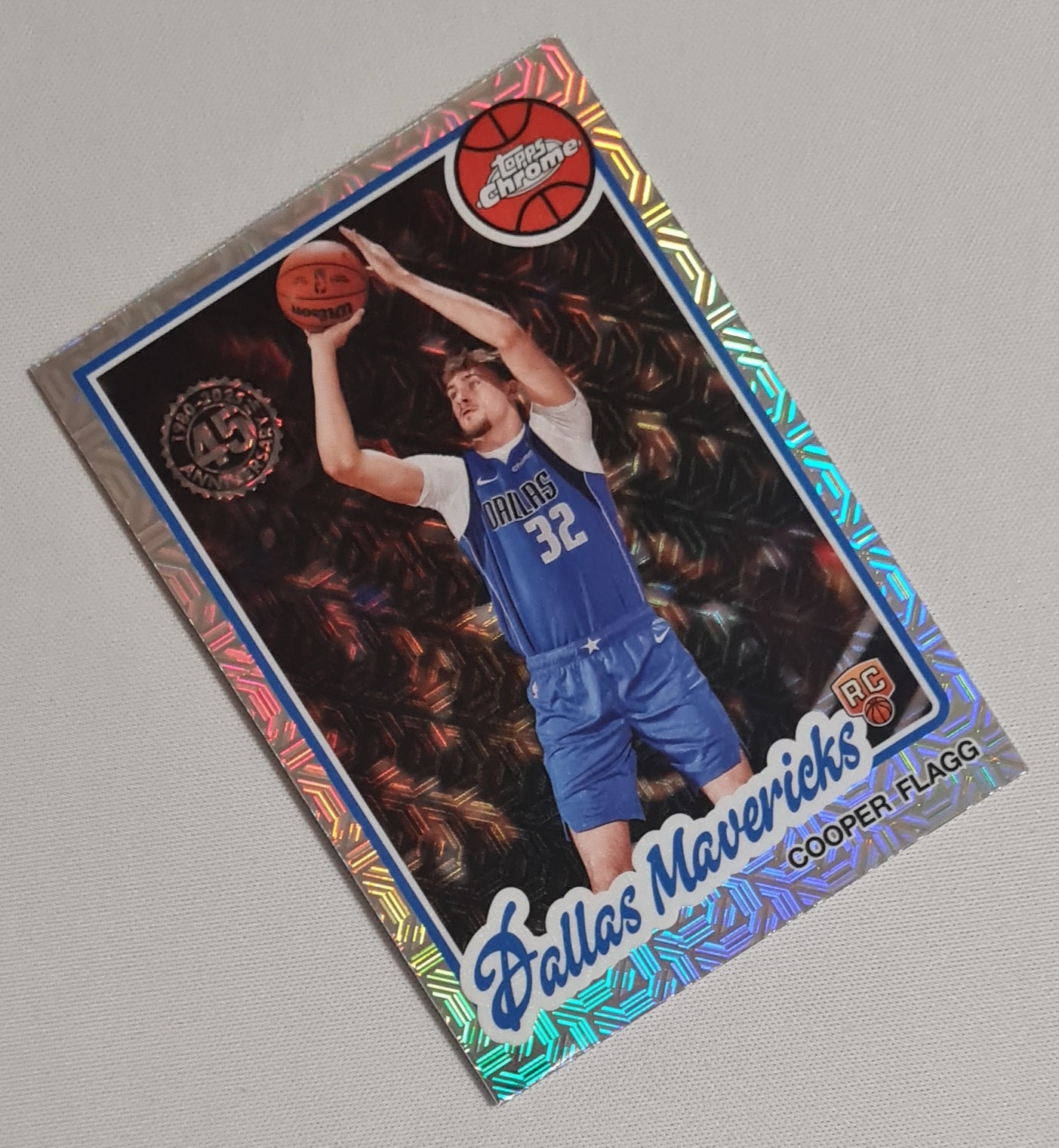 Cooper Flagg - 2025 Topps Chrome Silver Mojo 45th Anniversary #TC-CF