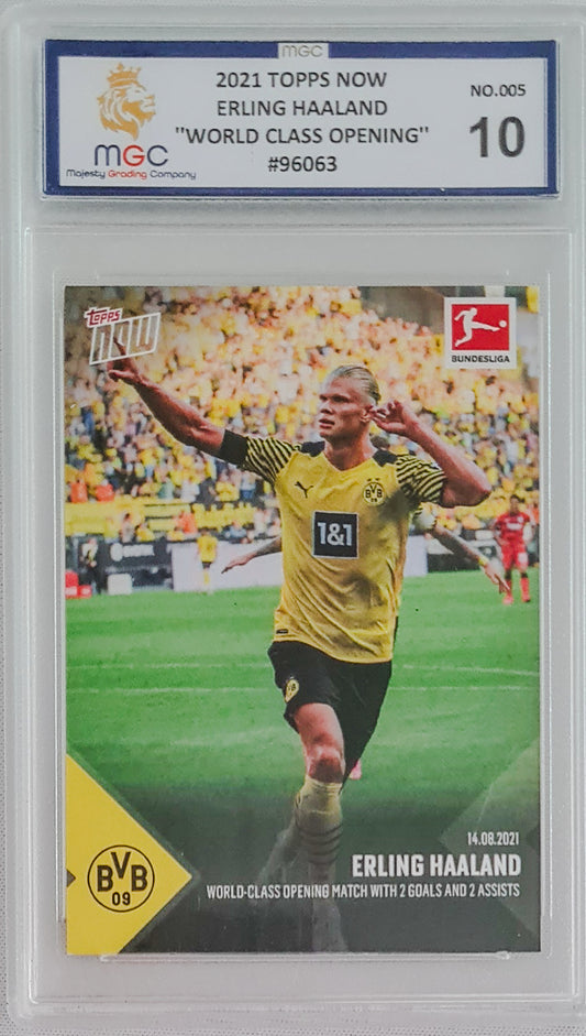 Erling Haaland MGC 10 - 2021 Topps Now "World Class Opening"