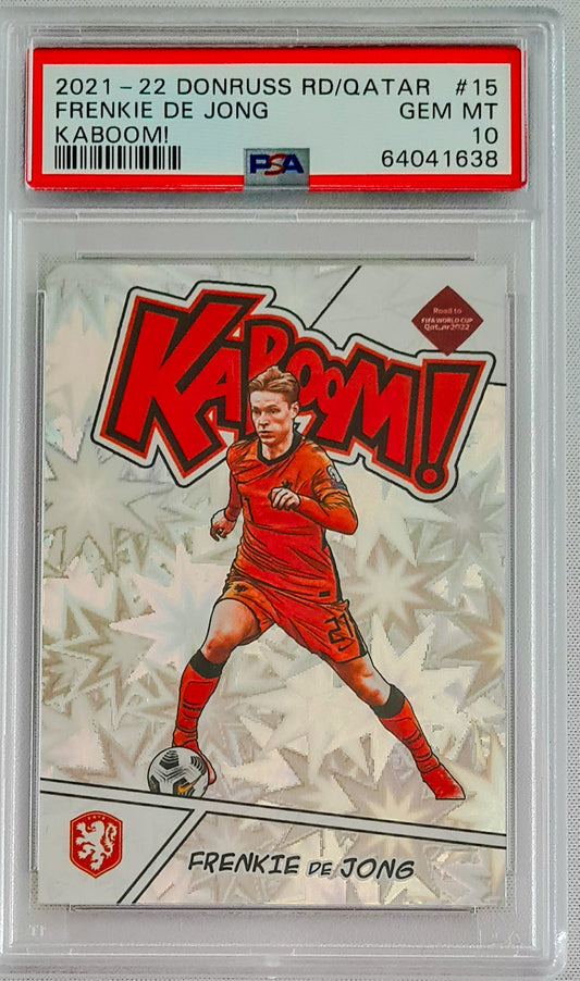 Frenkie de Jong PSA 10 - 2021 Donruss KABOOM!