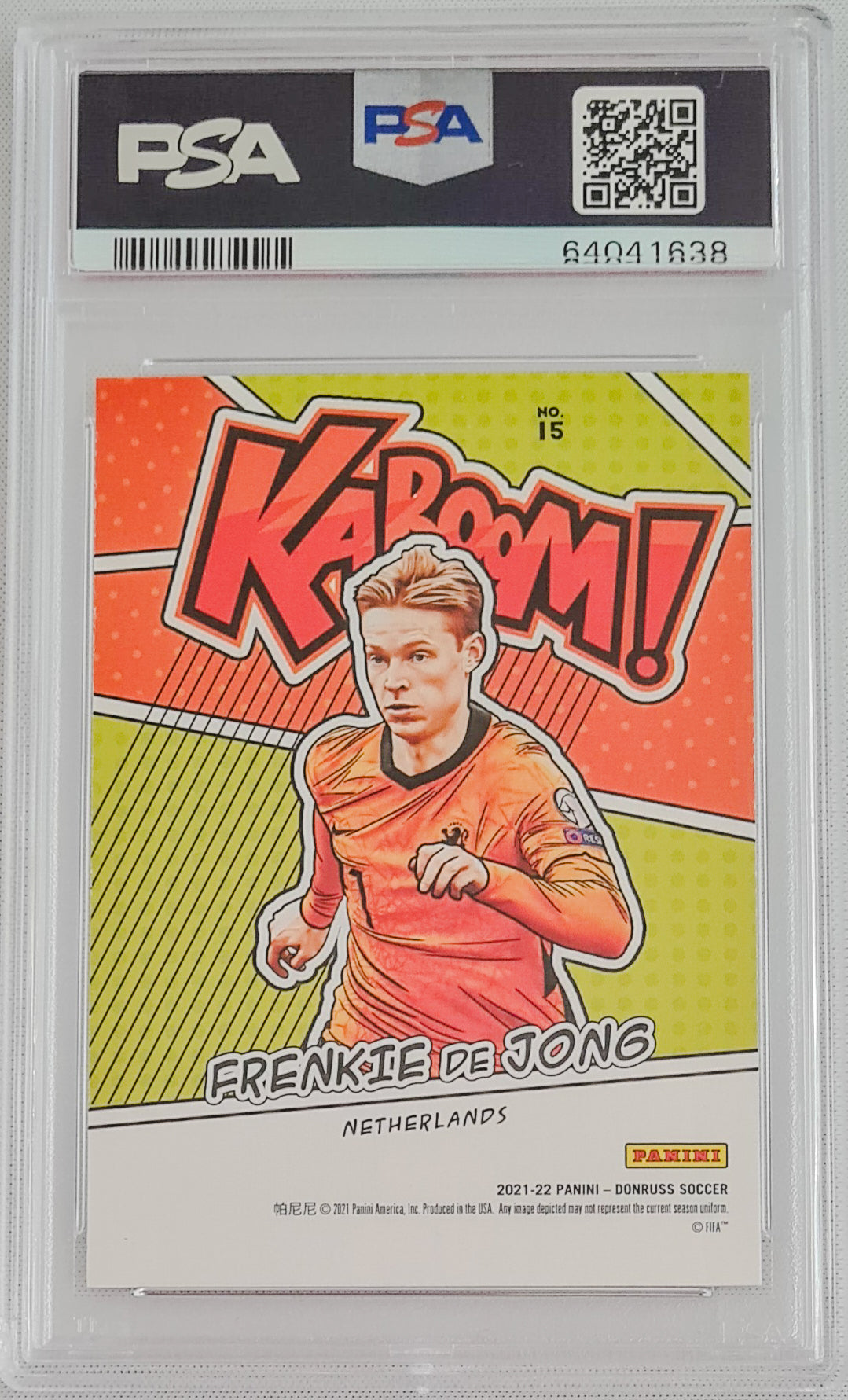 Frenkie de Jong PSA 10 - 2021 Donruss KABOOM!