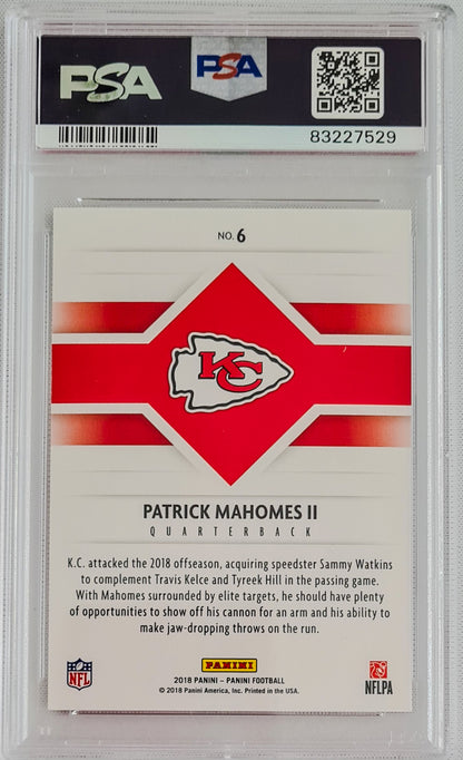 Patrick Mahomes II PSA 9 - 2018 Panini Football "Champions of Tomorrow"