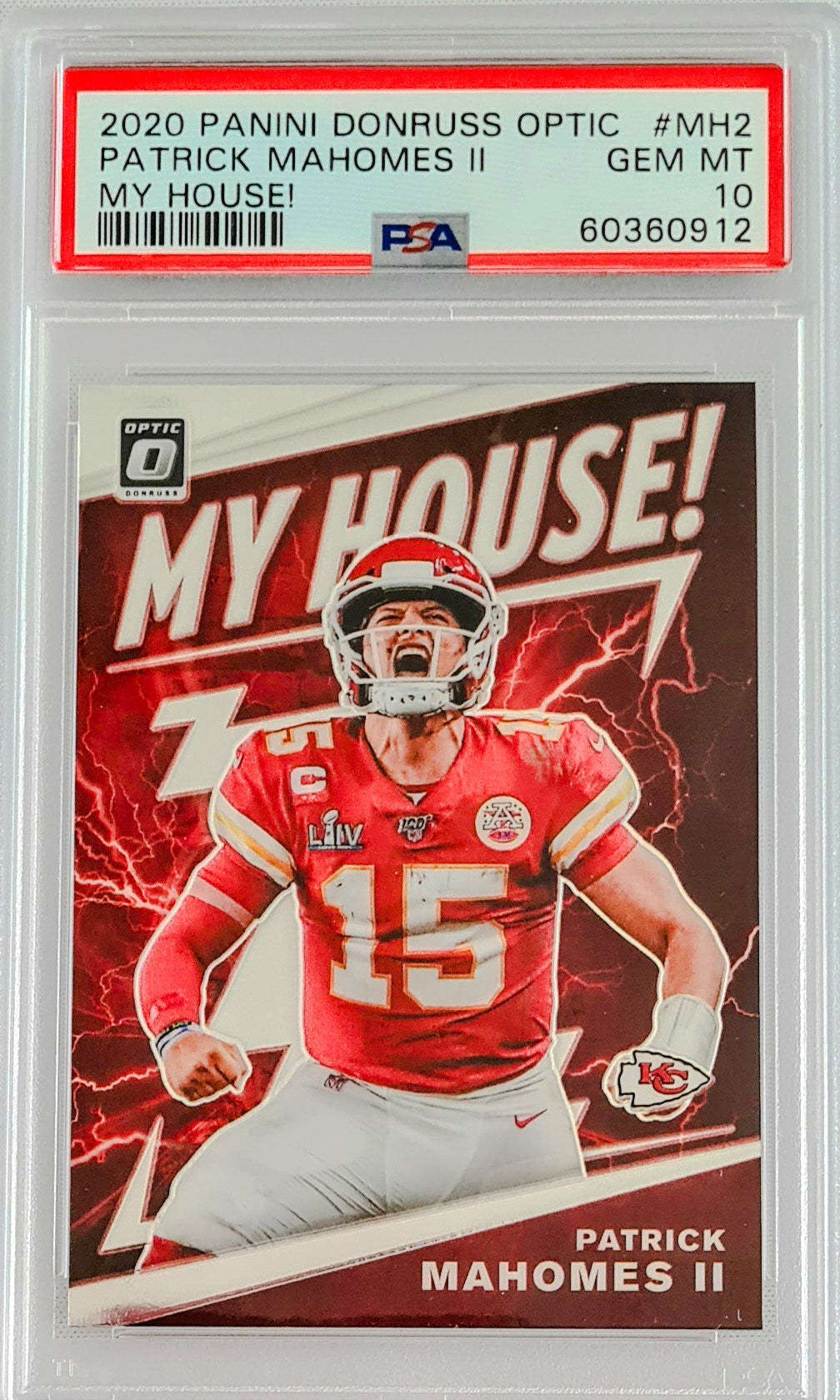 Patrick Mahomes II PSA 10 - 2020 Panini Donruss Optic MY HOUSE!