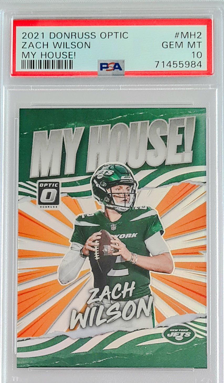 Zach Wilson PSA 10 - 2021 Panini Donruss Optic MY HOUSE!