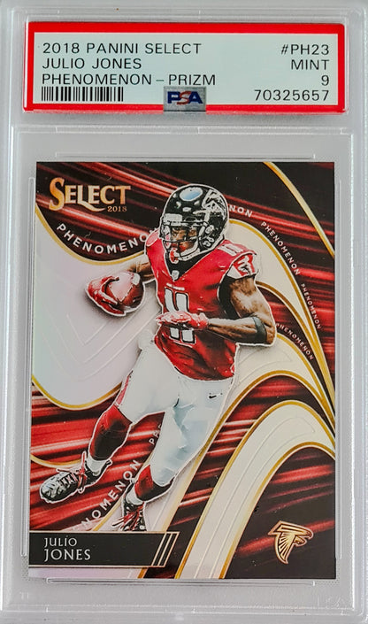 Julio Jones PSA 9 - 2018 Panini Select Prizm Phenomenon