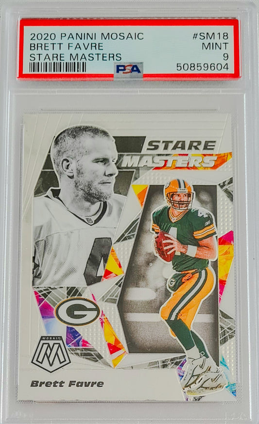 Brett Favre PSA 9 - 2020 Panini Mosaic