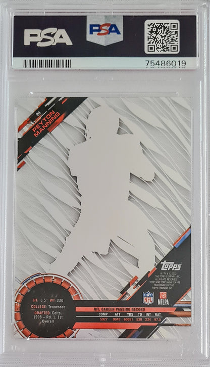 Peyton Manning PSA 9 - 2015 Topps High Tek - Grass