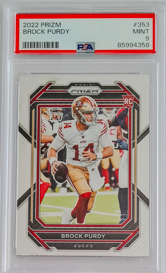 Brock Purdy PSA 9 - 2022 Panini Prizm