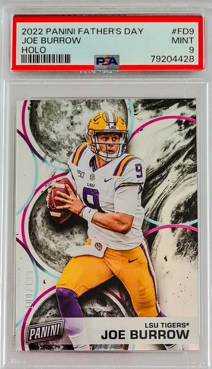 Joe Burrow PSA 9 - 2022 Panini Father's Day LSU Tigers