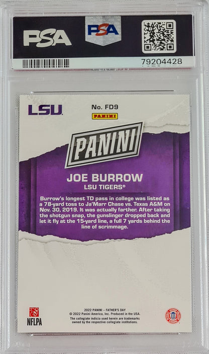 Joe Burrow PSA 9 - 2022 Panini Father's Day LSU Tigers