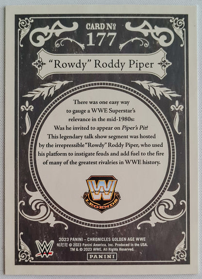 "Rowdy" Roddy Piper - 2023 Panini Chronicles Gold Age WWE