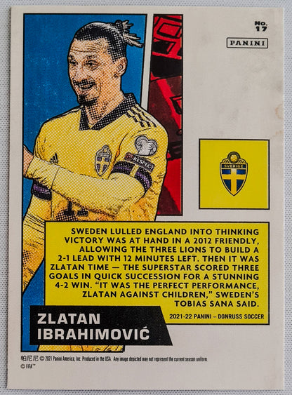 Zlatan Ibrahimovic - 2021 Panini Donruss Soccer - Net MARVELS gold