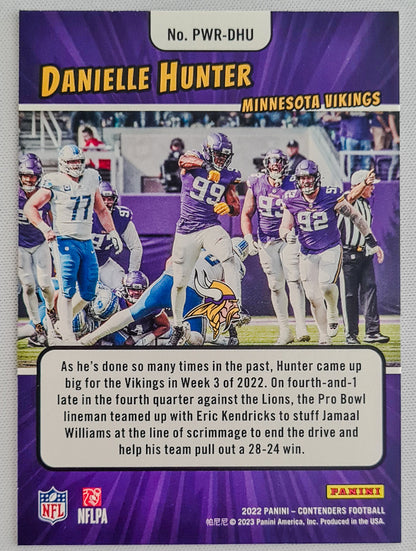 Danielle Hunter - 2022 Panini Contenders NFL POWER PLAYERS