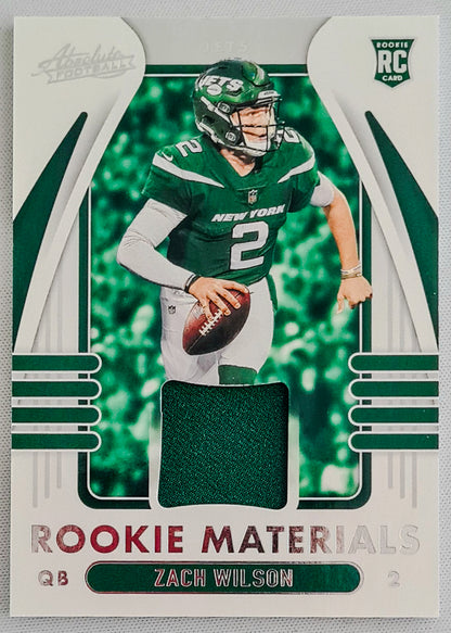 Zach Wilson - 2021 Panini Absolute Football RC /Patch