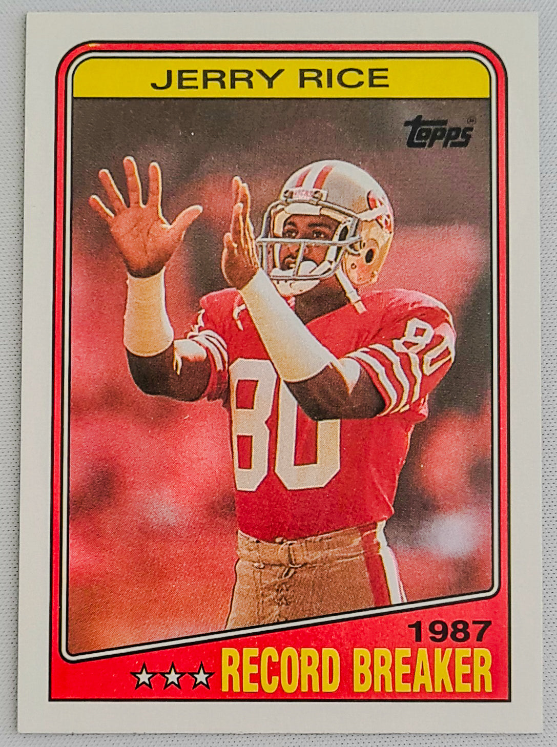 Jerry Rice - 1988 Topps Record Breaker