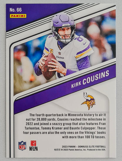 Kirk Cousins - 2023 Panini Donruss Elite Football /49