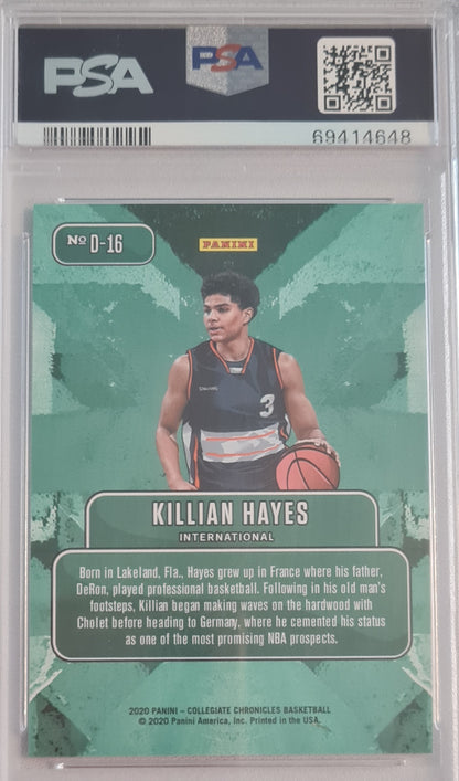 Killian Hayes - 2020/21 Panini Prizm Draft Picks Downtown PSA8
