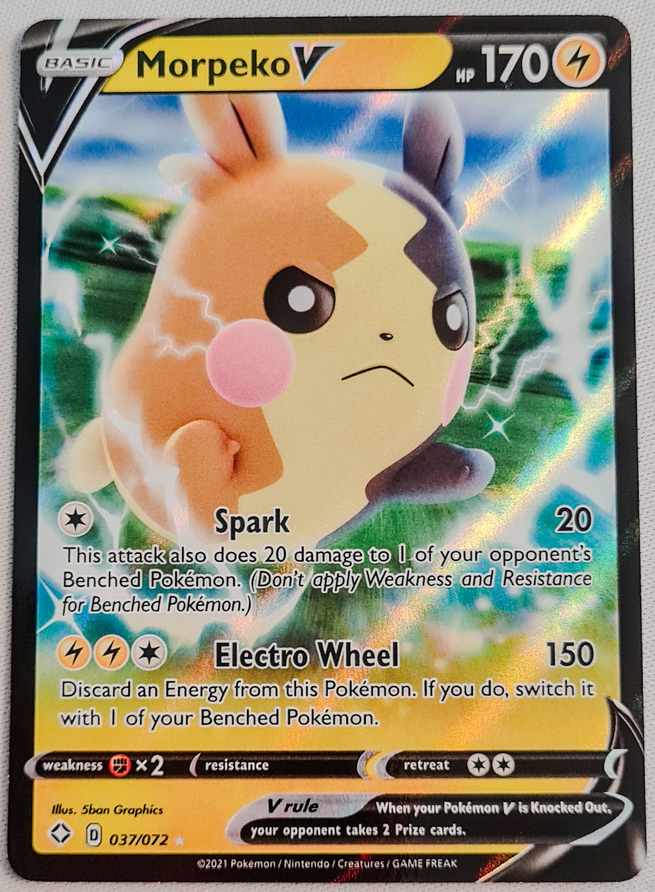 Morpeko V - 2021 Pokemon Nintendo Creatures Game Freak