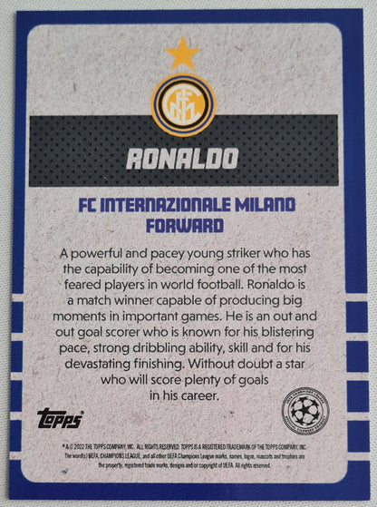 Ronaldo - 2022 Topps Champions League (RC) - FC Internationale Milano