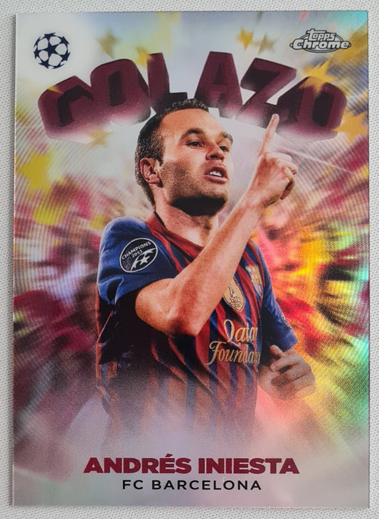 Andres Iniesta - 2023 Topps Chrome - GOLAZO - FC Barcelona