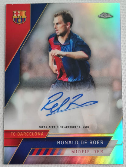 Ronald de Boer - 2023 Topps Chrome Barca Refractor /Auto