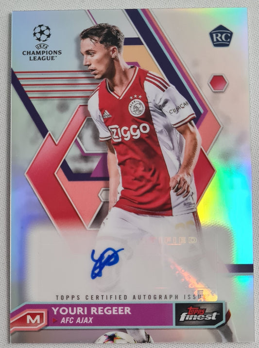 Youri Regeer - 2023 Topps Finest (RC) Ajax Amsterdam - /Auto