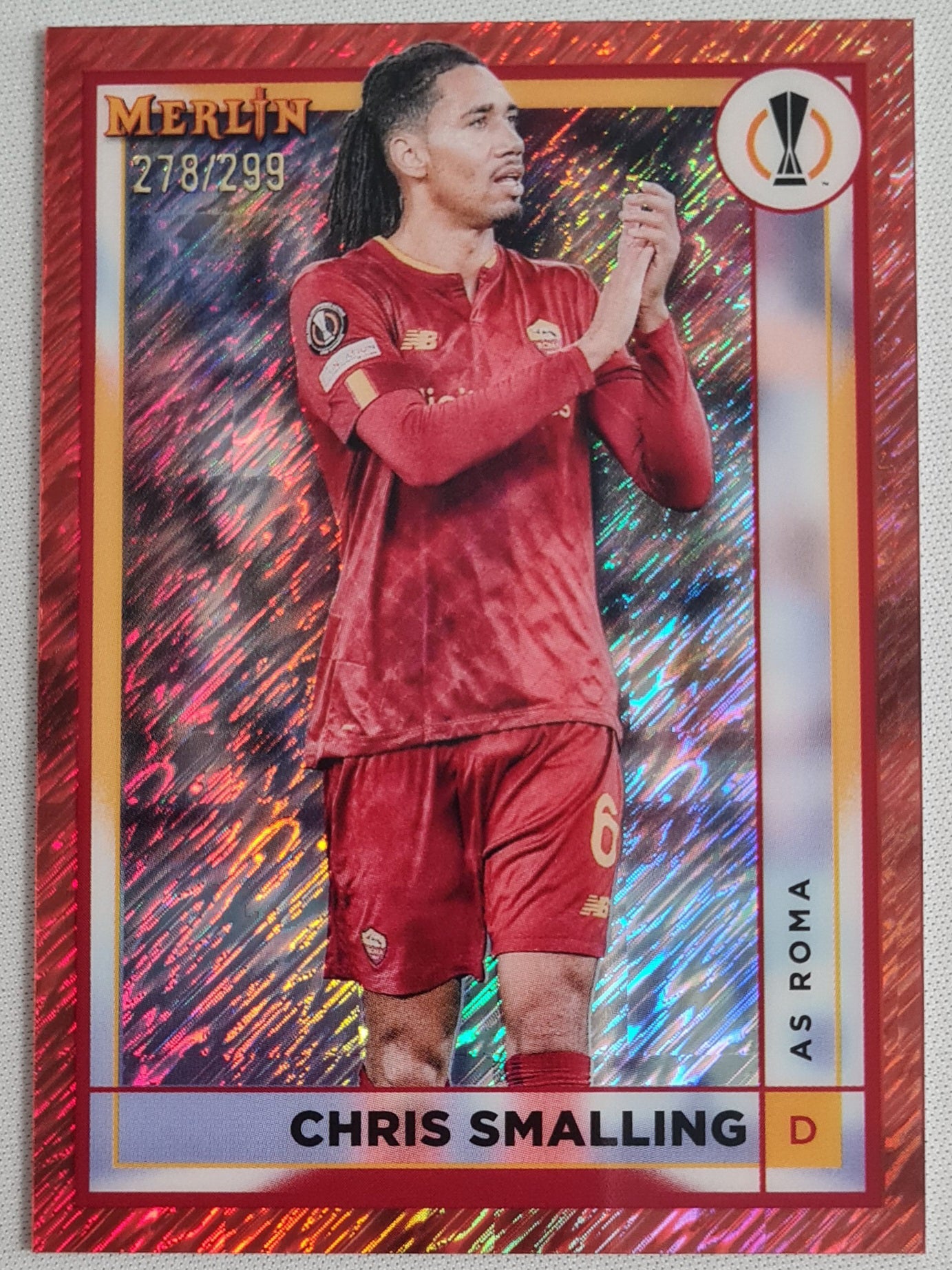 Chris Smalling - 2023 Topps Merlin "did you know" AS Roma - Shimmer /299