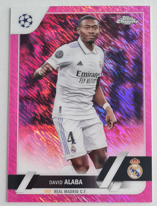 David Alaba - 2023 Topps Chrome - Real Madrid - Pink Shimmer /250