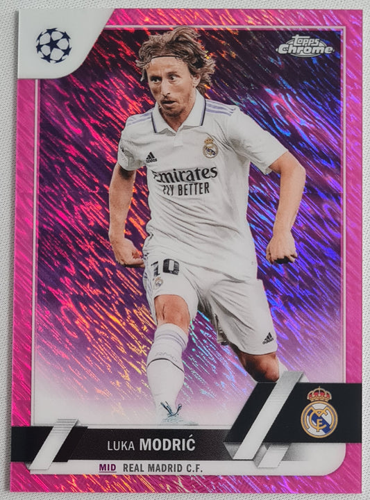 Luka Modric - 2023 Topps Chrome - Real Madrid - Pink Shimmer /250