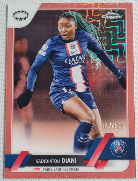 Kadidiatou Diani -2023 Topps Chrome Women CL - Rose Gold Mojo /125
