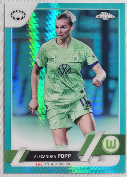 Alexandra Popp - 2023 Topps Chrome Women CL - Aqua Prism Refractor