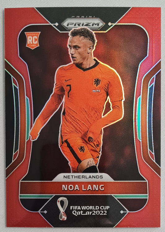 Noa Lang - 2022 Panini FIFA World Cup Qatar Soccer Red Refractor /399
