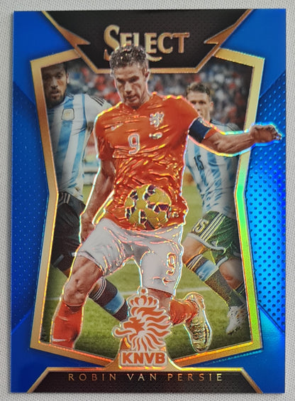 Robin van Persie - 2015 Panini Select Soccer Blue Refractor /299