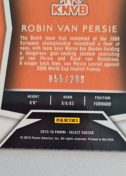 Robin van Persie - 2015 Panini Select Soccer Blue Refractor /299