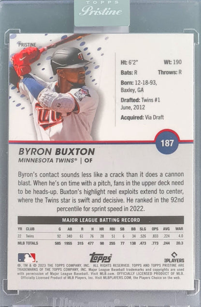 Byron Buxton - 2023 Topps Encased Pristine Refractor Baseball #187