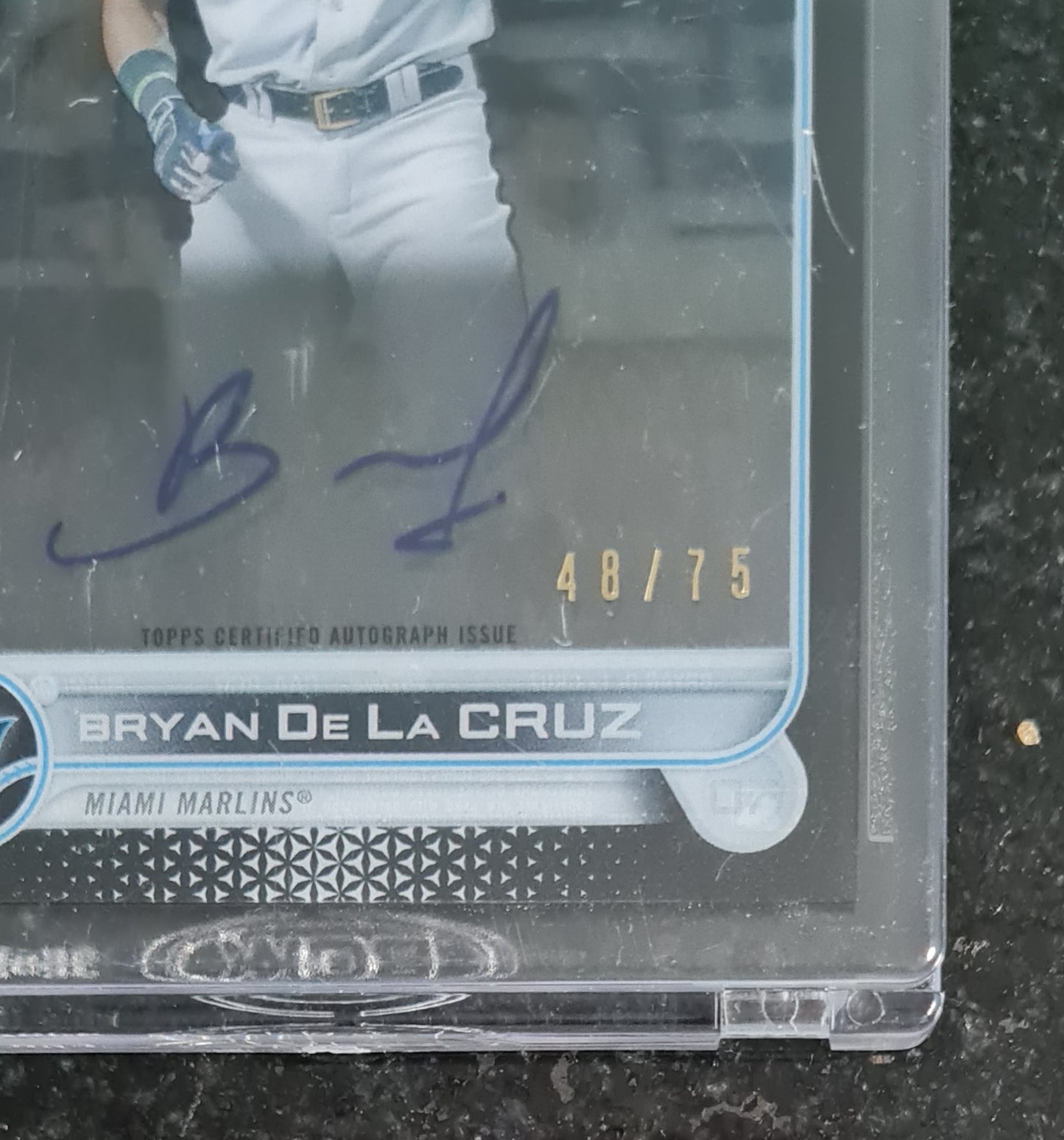 Bryan De La Cruz - 2022 Topps Clearly Authentic Auto / /75