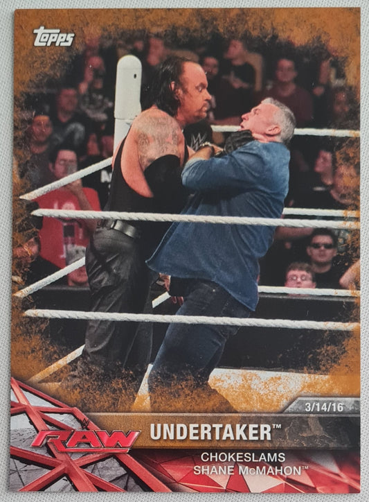Undertaker - 2017 Topps WWE (Chokeslams Shane McMahon) - RAW #44