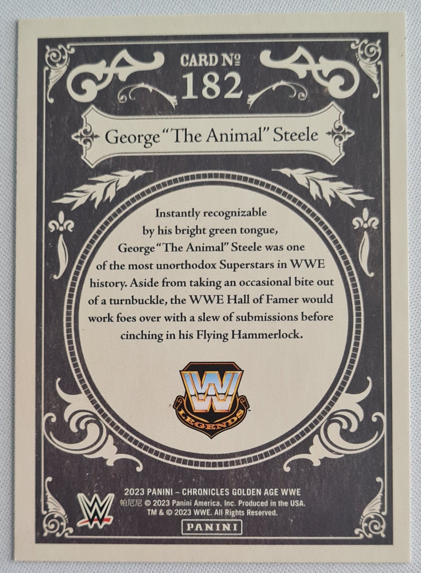 George "The Animal" Steel - 2023 Panini Chronicles Golden Age WWE #182