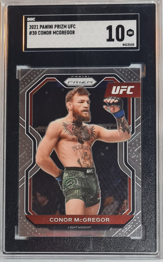 Conor McGregor - 2021 Panini Prizm UFC #30 SGC 10